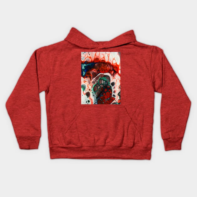 Red Power Kids Hoodie by ElviraDraat